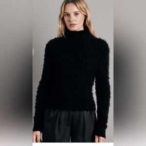 NWOT rag & bone Black Textured Turtleneck Sweater